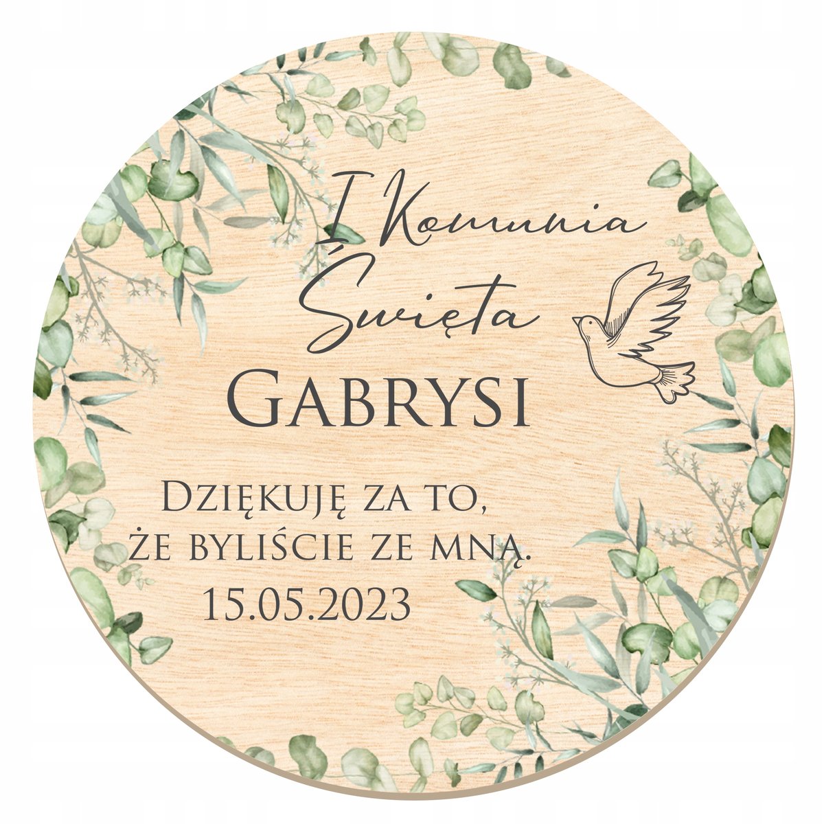 10x PODZIĘKOWANIE DLA GOŚCI MAGNES KOMUNIA WZ1 Y7