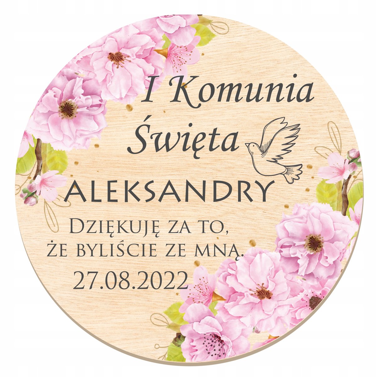 10x PODZIĘKOWANIE DLA GOŚCI MAGNES KOMUNIA WZ3 Y7
