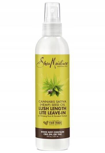 Shea Moisture Cannabis Sativa (Hemp) Seed Oil Lush Length Lite Leave-in, Odżywka do włosów, 237ml