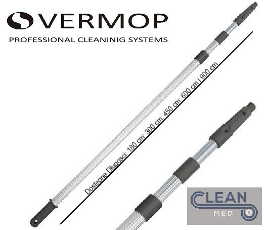 Kij Teleskopowy 3-Częściowy 180 Cm - Vermop