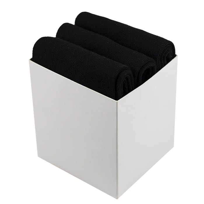 Zestaw 3 par skarpet bambusowych - kolor czarny - 3 w cenie 1 - EM Men's Accessories