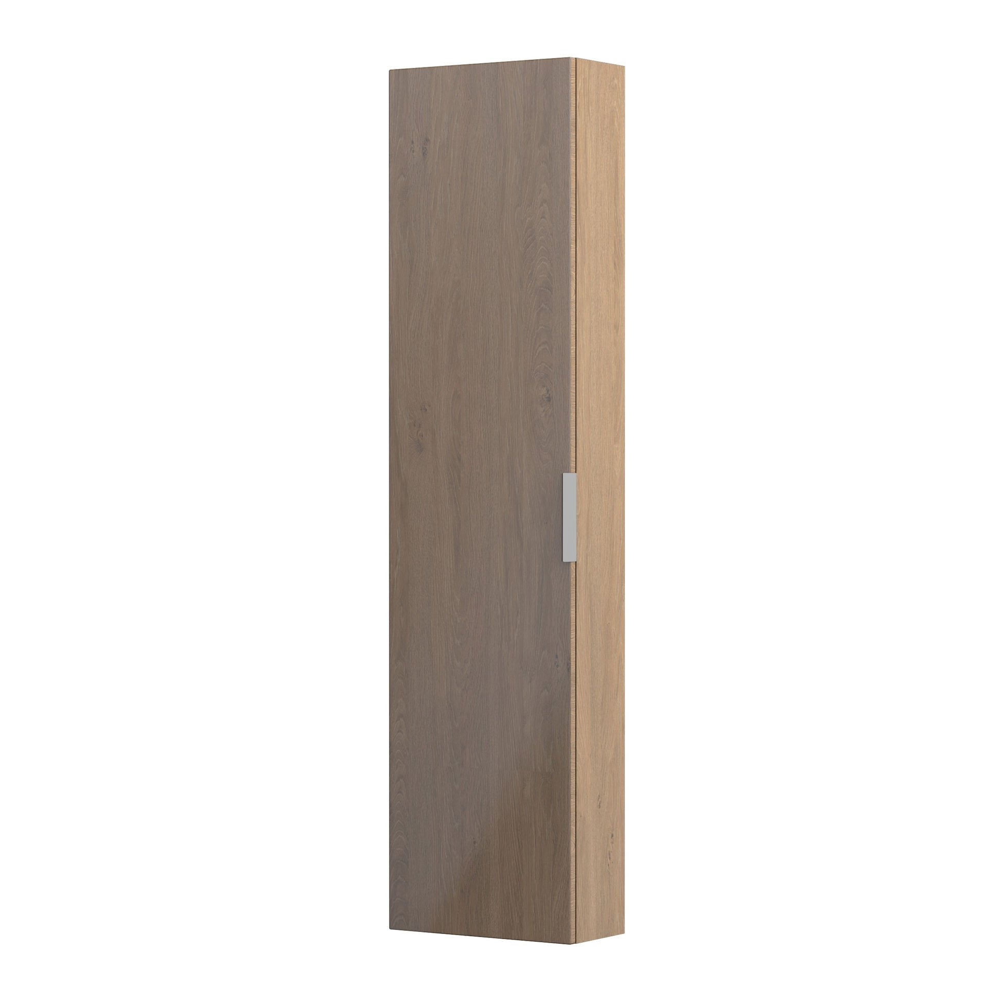 Słupek łazienkowy Oristo Etna Compact 40x160x17 cm jasne drewno OR52-SB1D-40-78