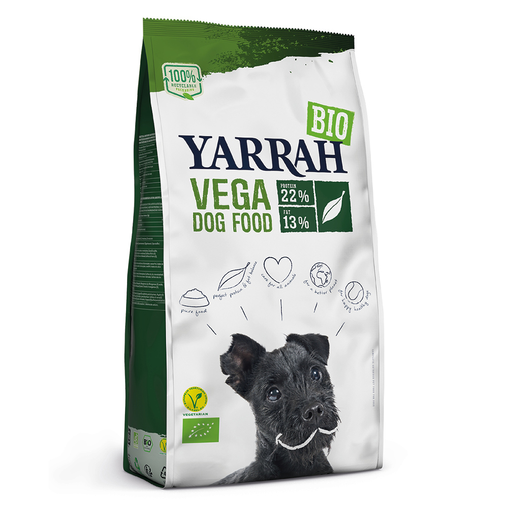 20% taniej! Yarrah Bio, karma sucha dla psa, różne rodzaje - Vega, ekologiczna karma wegetariańska, 10 kg