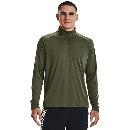 Under Armour UA Tech 2.0 1/2 zamek błyskawiczny, morski OD zielony/czarny, XS