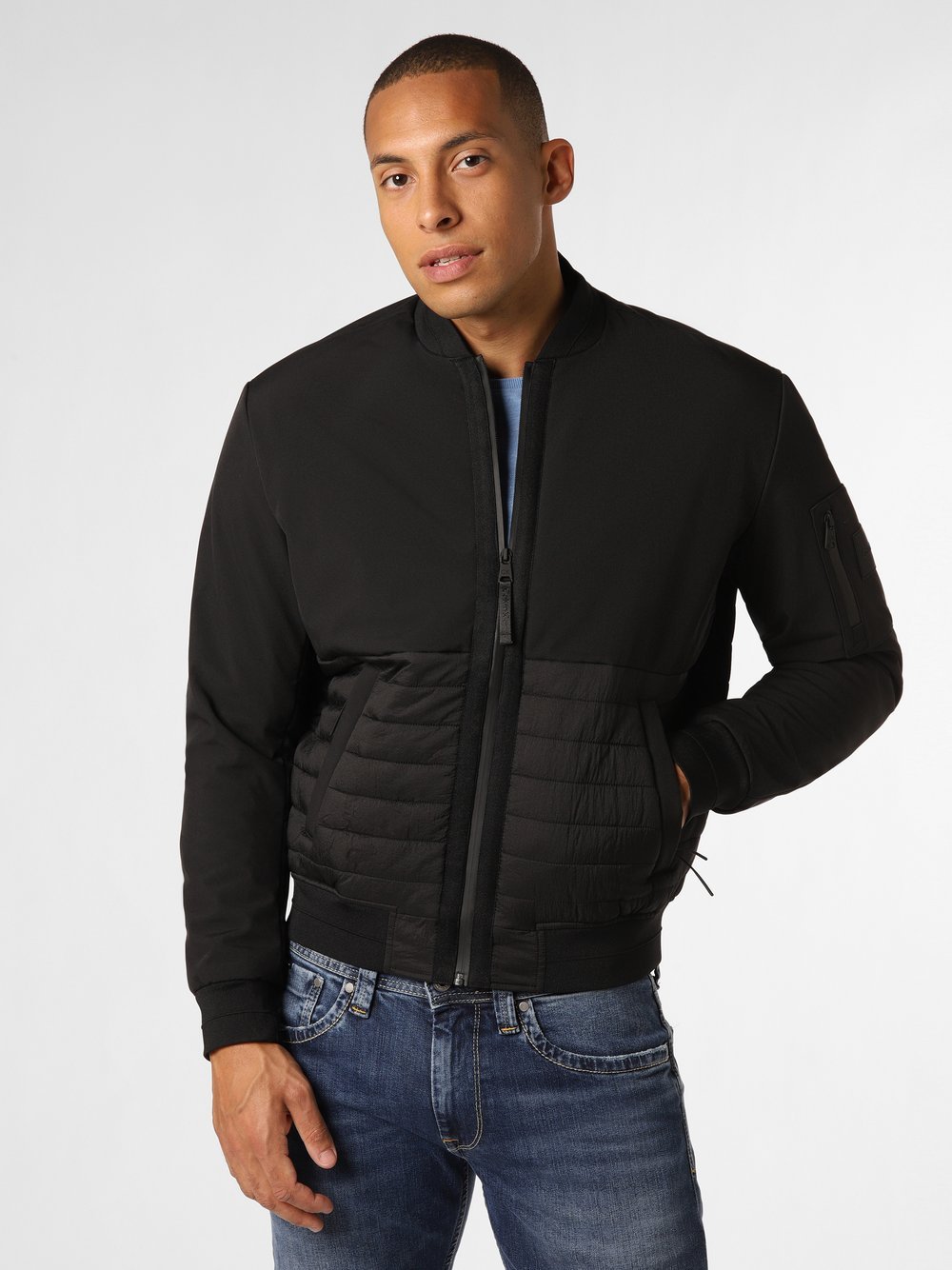 Calvin Klein - Męska kurtka softshellowa, czarny
