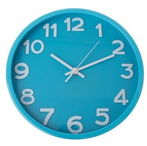 Zegar ścienny City blue, śr. 30,5 cm, plastik