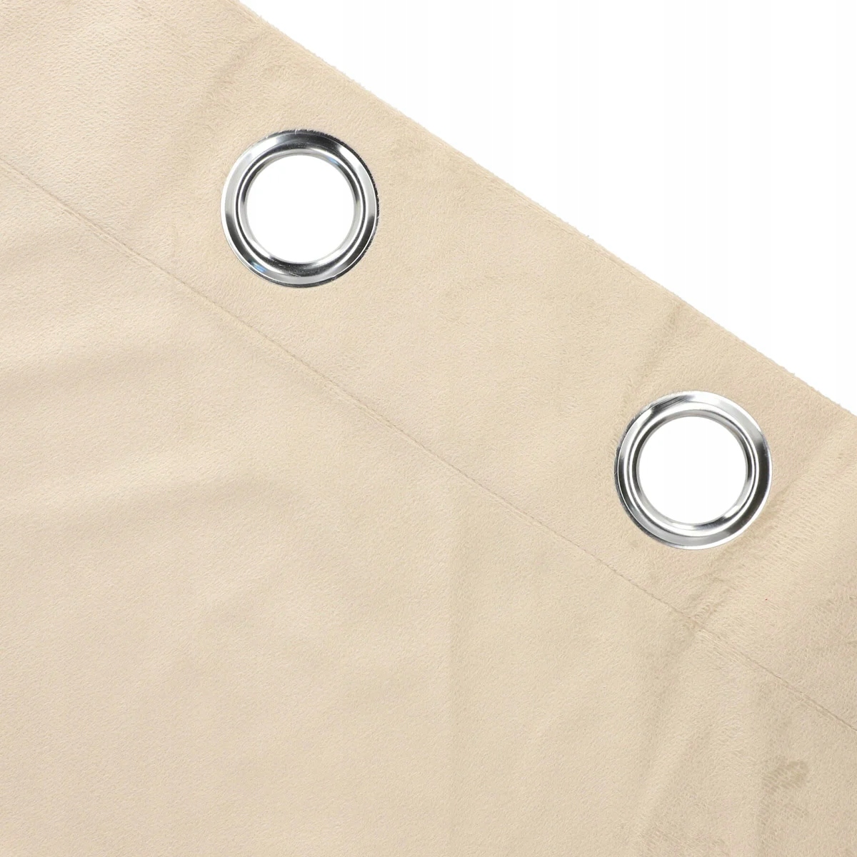 Zasłona Patty welwetowa beżowa 140x250 cm Homla