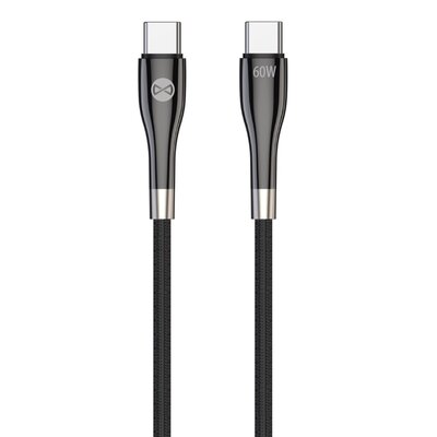 Kabel USB Typ-C - USB Typ-C FOREVER Sleek 60W 1 m Czarny