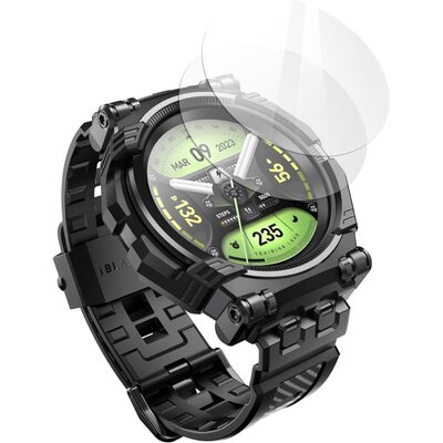 Pasek SUPCASE Iblsn Armorbox do Galaxy Watch 6 Classic (47 mm) Czarny + Szkło | Bezpłatny transport