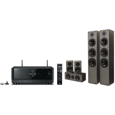 Yamaha Kino domowe  MusicCast RX-V4A + Prism Audio Falcon HT500 Czarny