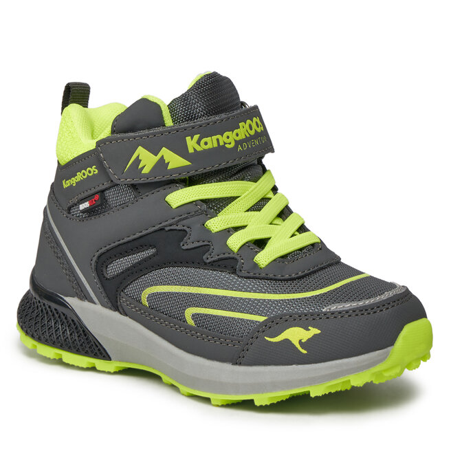 Trzewiki KangaRoos K-HK Teak Mid EV RTX 18943-000-2014 Steel Grey/Lime