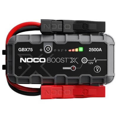 NOCO NOCO Boost X GBX75 2500 A 12 V UltraSafe pomoc przy rozruchu, przenośna ładowarka do powerbanku, kabel ułatwiający rozruch i kabel rozruchowy do silników benzynowych i 6,5 l GBX75