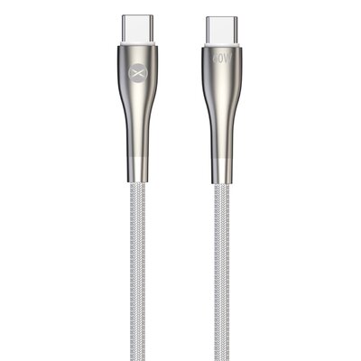 Kabel USB Typ-C - USB Typ-C FOREVER Sleek 60W 1 m Biały
