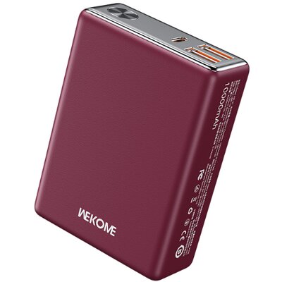 Powerbank WEKOME WP-27 Tint Series 20W/22.5W 10000 mAh Czerwony