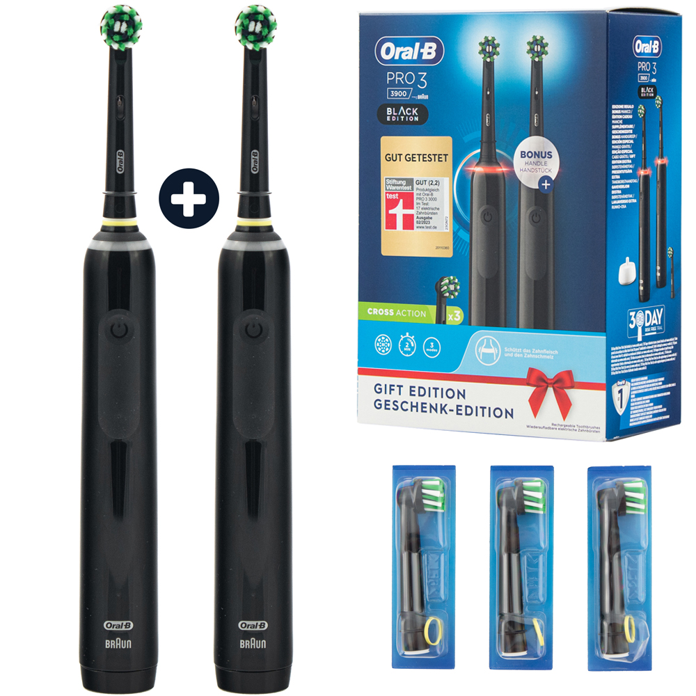 Zestaw szczoteczek Oral-B Pro 3 3900 czarne