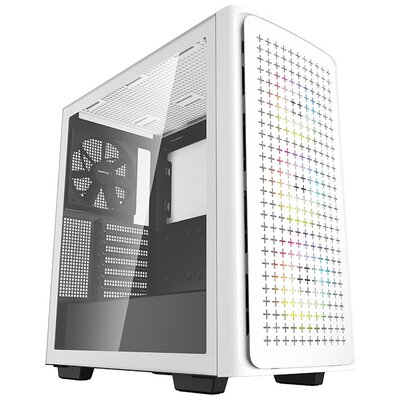 Deepcool MID TOWER CASE CK560 Side window, White, Mid-Tower, Power supply included No
