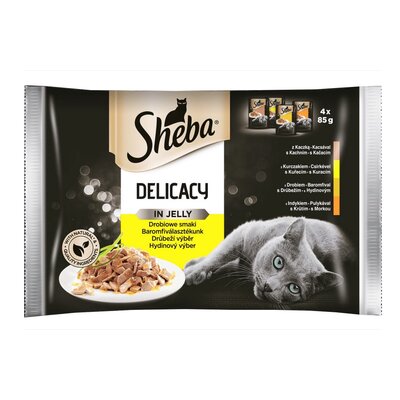 Sheba Delicato Drób Galaretka 85g 3+1 gratis 7474