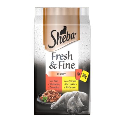 Sheba Mini mięsne dania w sosie 6x50g