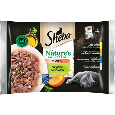 SHEBA saszetka 4x85 g Nature’s Collection Mix Smaków