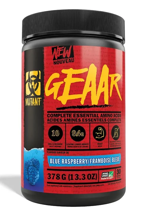 Mutant - GEAAR, Blue Raspberry, Proszek, 378g