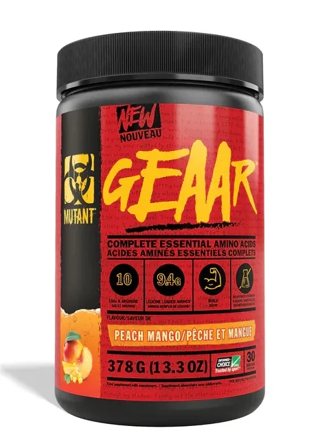 Mutant - GEAAR, Peach Mango, Proszek, 378g