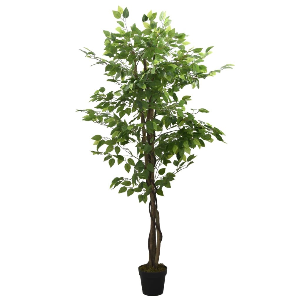 vidaXL Sztuczny fikus, 378 liści, 80 cm, zielony