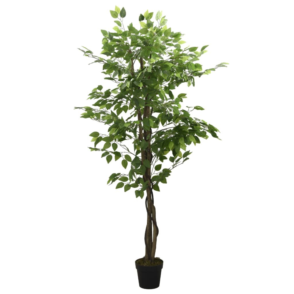 vidaXL Sztuczny fikus, 630 liści, 120 cm, zielony