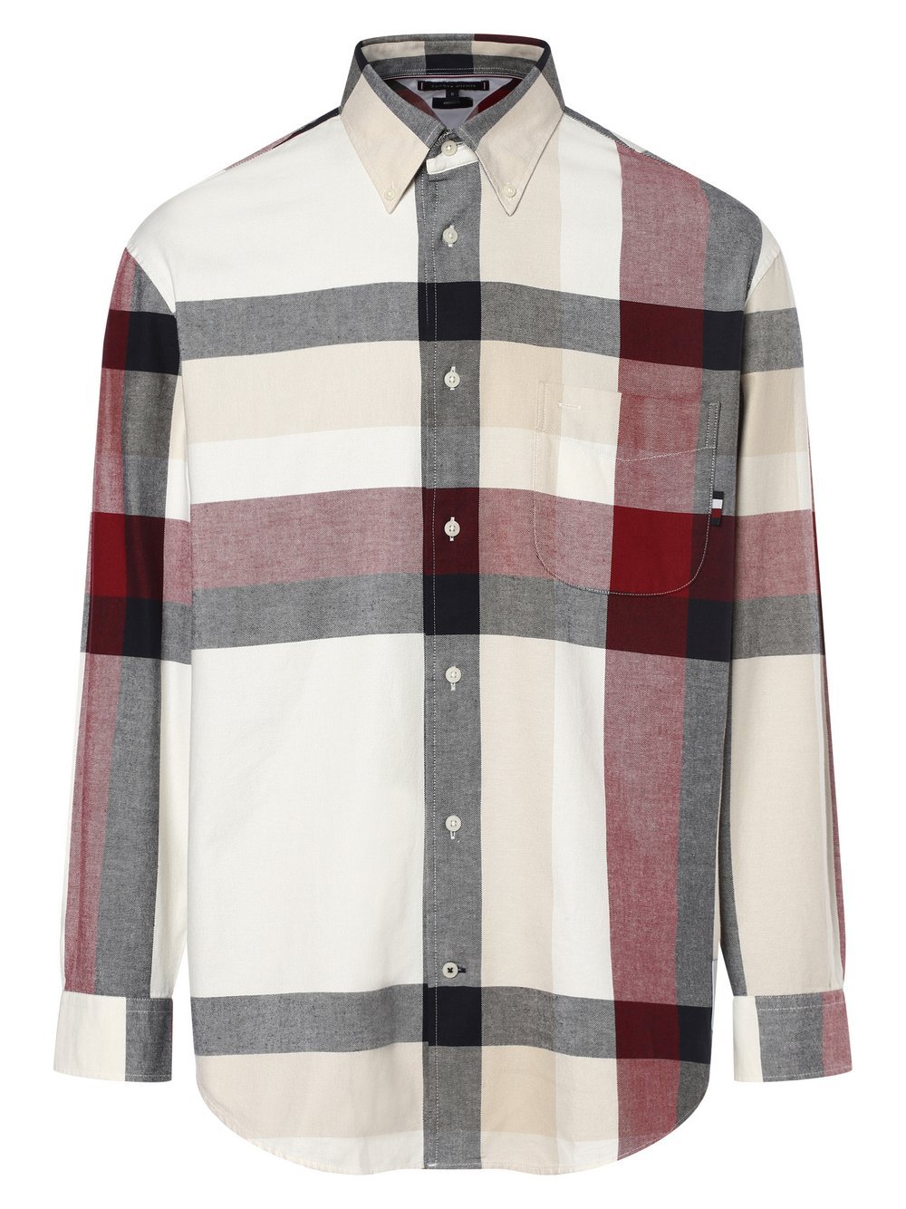 Tommy Hilfiger - Koszula męska, beżowy|biały