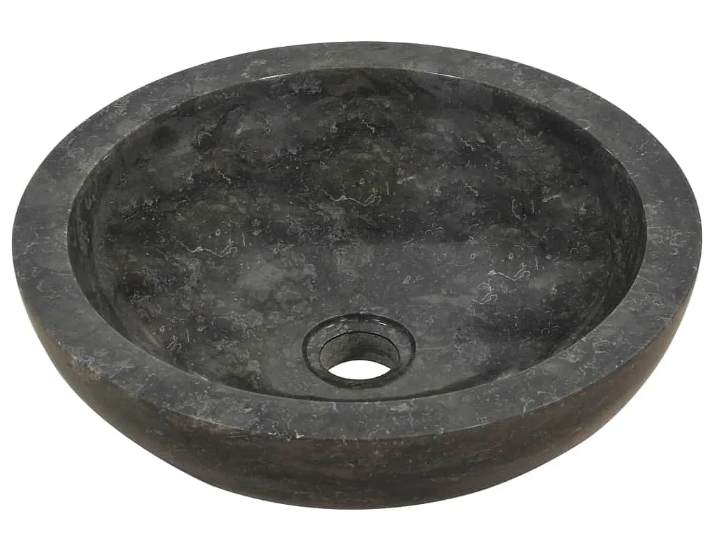 Elior Czarna marmurowa umywalka łazienkowa N0-N67