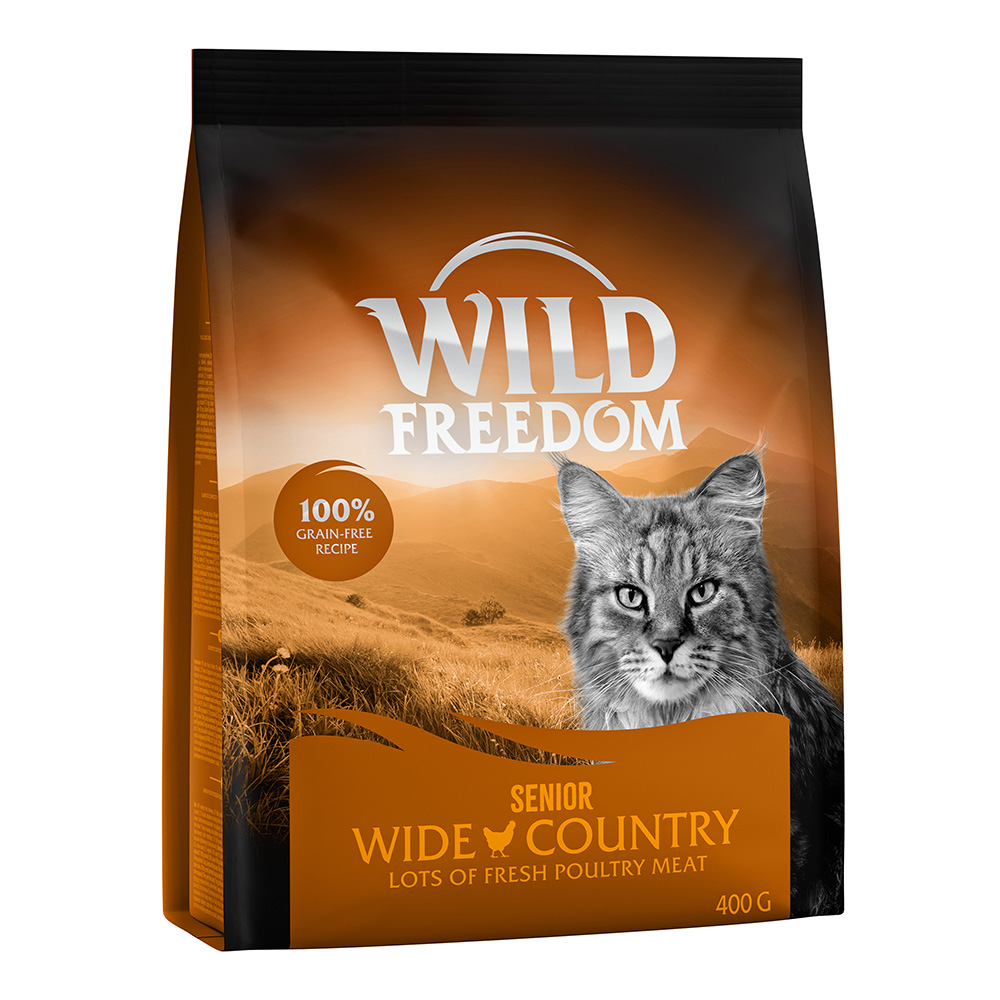 2 + 1 gratis! Wild Freedom, karma sucha dla kota, 3 x 400 g - Senior 
