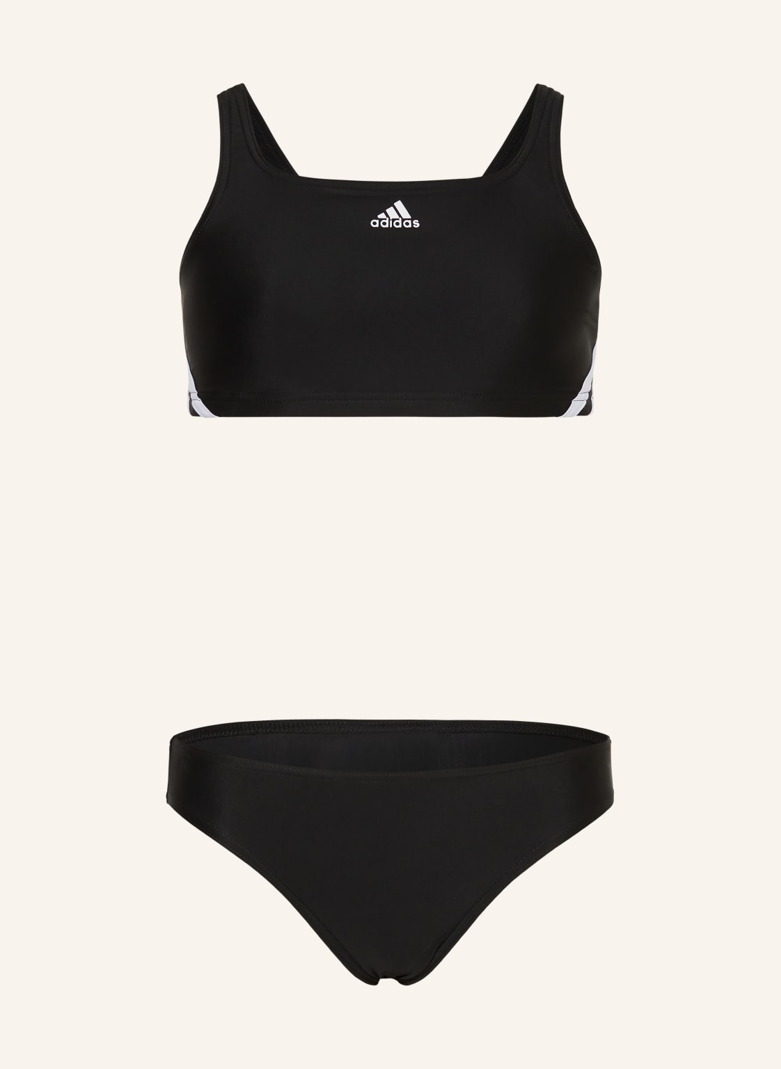 Adidas Góra Od Bikini Bustier 3-Streifen schwarz