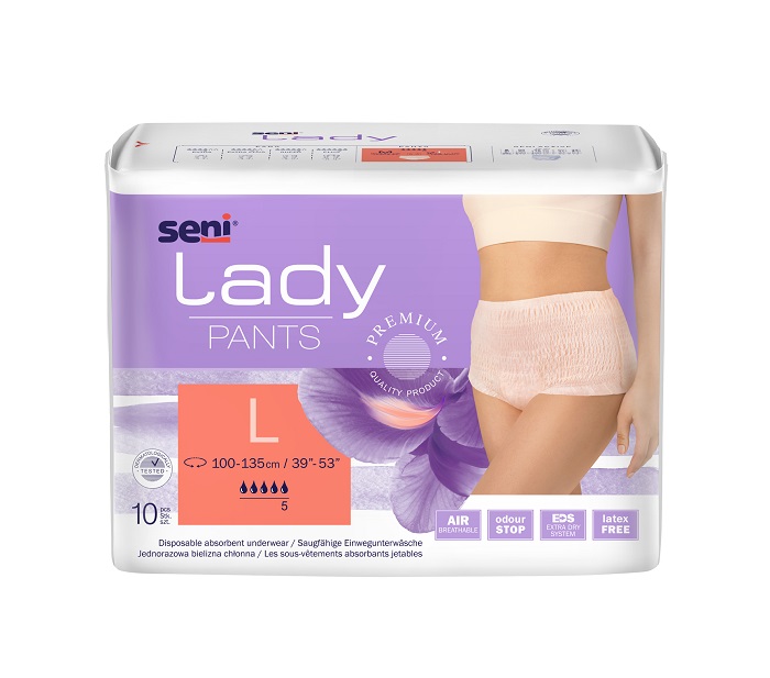 SENI Lady Pants Majtki chłonne L, 10 sztuk