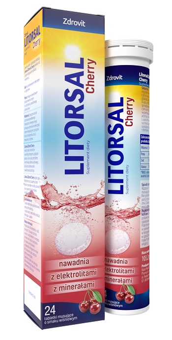 Zdrovit Litorsal Cherry x 24 tabletki musujące