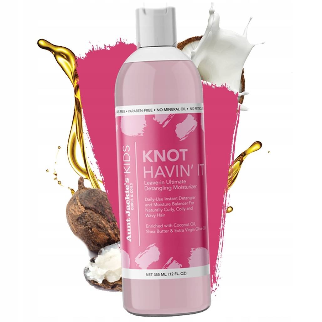 Aunt Jackie's, Kids Knot Havin' It Leave-in Ultimate Detangling Moisturizer, Odżywka do włosów, 355ml