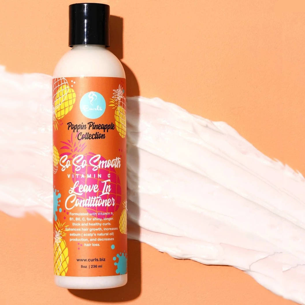 Curls Poppin Pineapple Collection So So Smooth Vitamin C Leave In Conditioner, Odżywka do włosów, 236ml