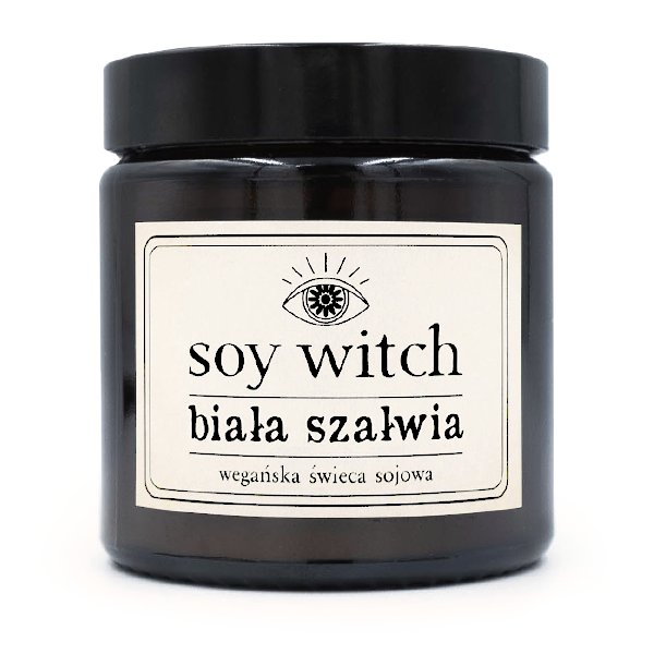 Świeczka sojowa zapachowa w szkle Biała szałwia