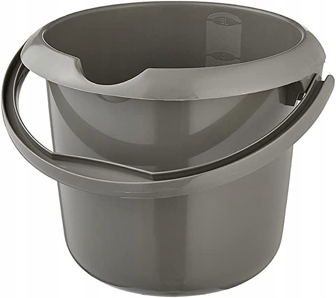 Wiadro z wylewką miarką Mika 5 L Eco Grey Keeeper