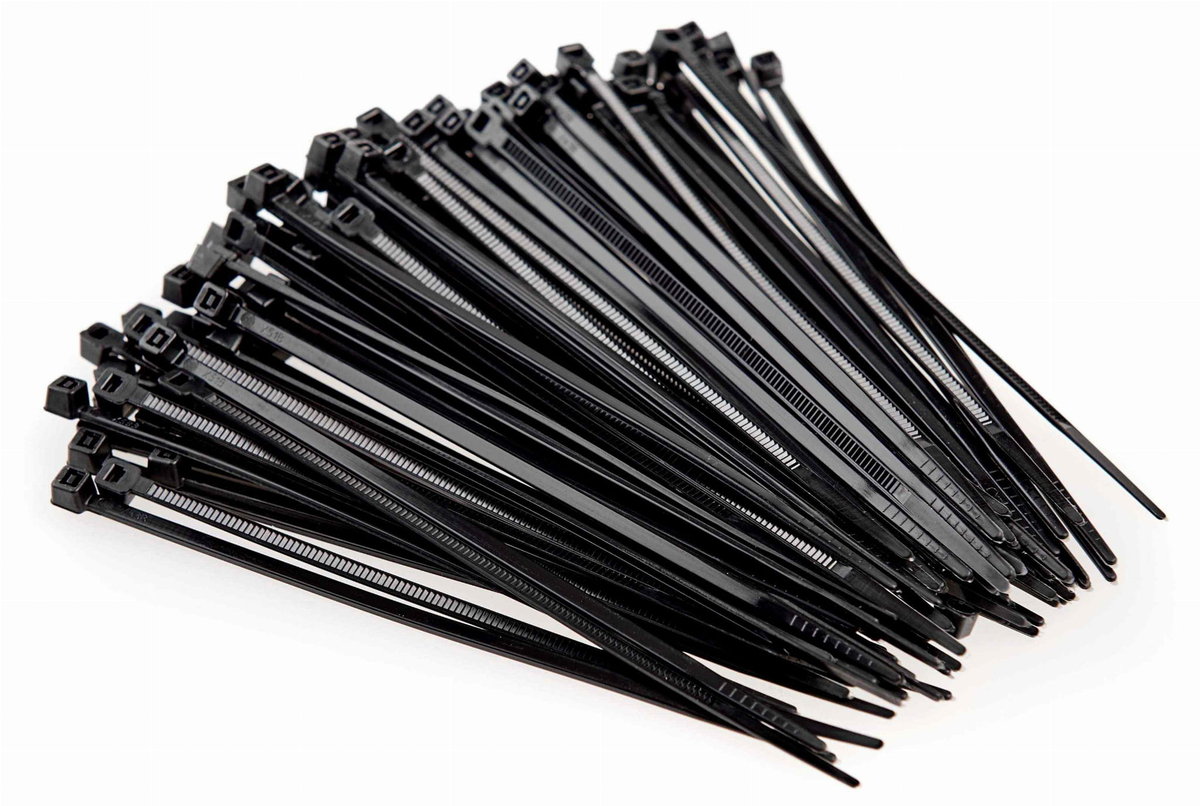 Trytytki Opaski  zaciskowe nylonowe czarne 2 5x160 100 szt.