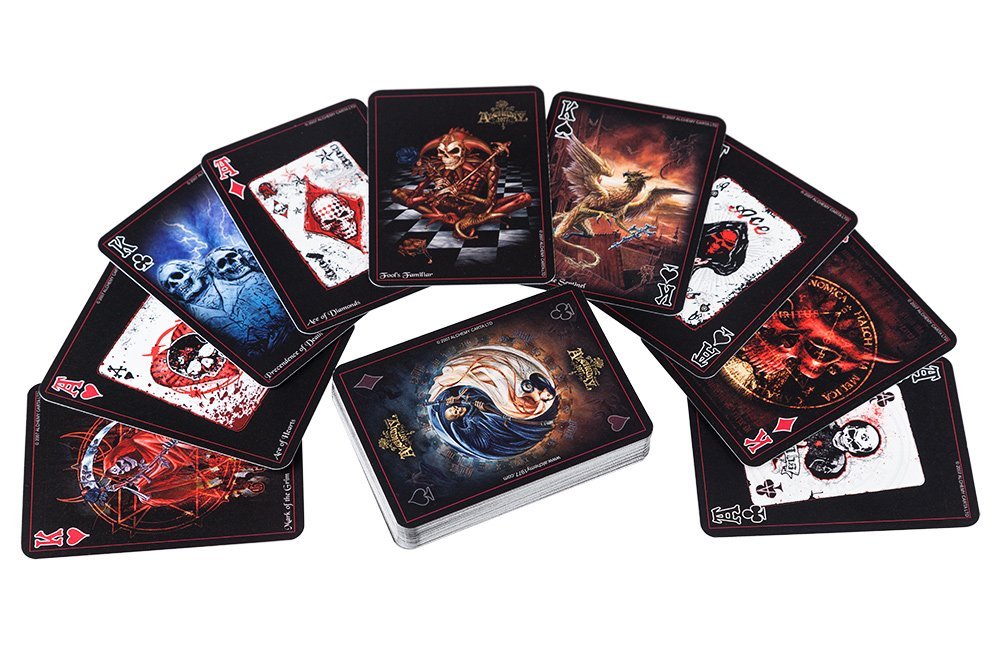 karty do gry THE BLACK ARCANA PLAYING CARDS [CARD5] Alchemy Gothic