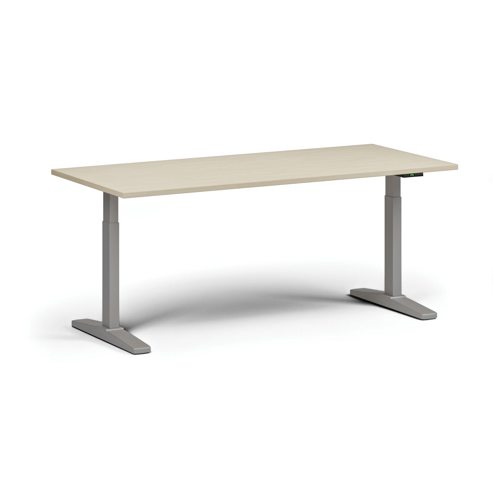 Stół z regulacją wysokości, elektryczny, 675-1325 mm, blat 1800x800 mm, podstawa szara, grafit