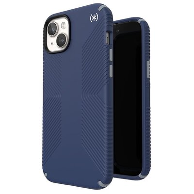 Speck Presidio2 Grip Magsafe - Etui iPhone 15 Plus / iPhone 14 Plus (Coastal Blue / Dustgrey / White)