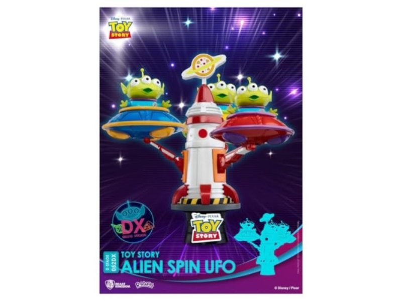 Beast Kingdom Toy Story: Alien Spin Ufo Ds-052Dx D-Stage Statue, Multicolor