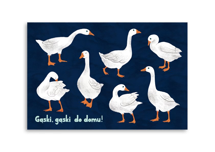 Pocztówka Gąski Granat