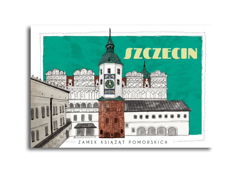 Pocztówka Zamek Księżąt Pomorskich