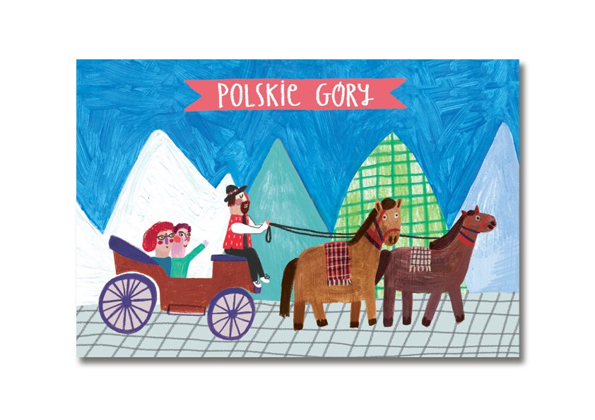 Pocztówka Koniki