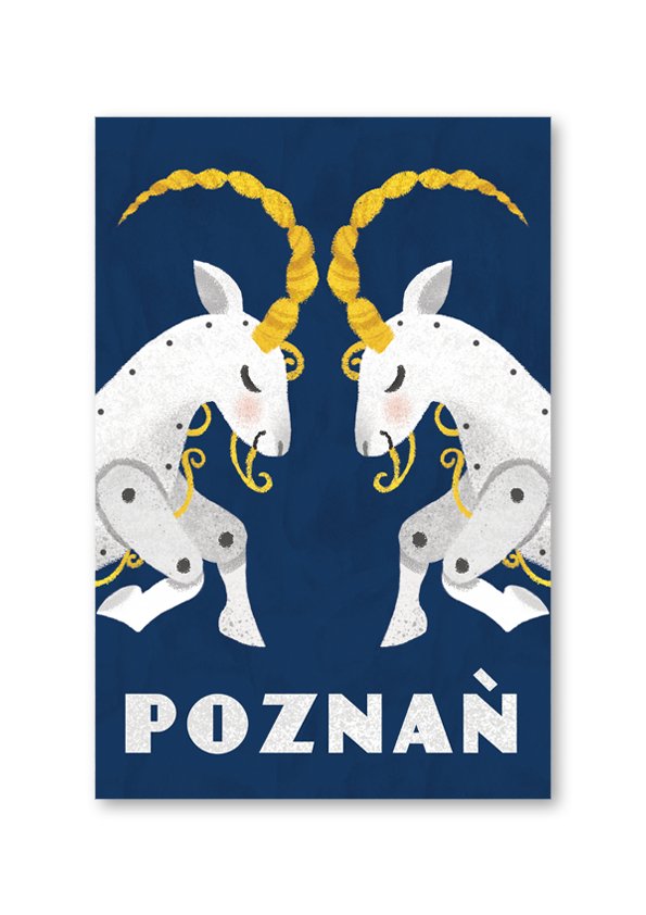 Pocztówka Poznań Koziołki Zegar