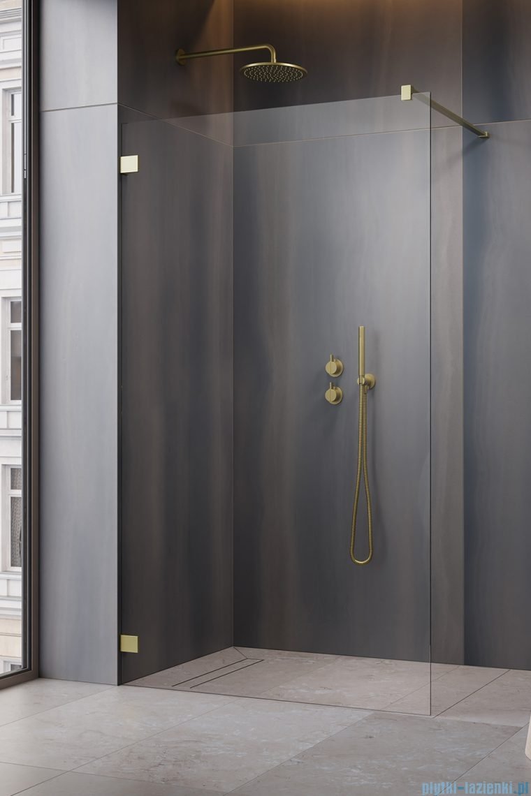 Radaway Essenza Pro Brushed Gold 150x200 kabina Walk-in szczotkowane złoto 10103150-99-01
