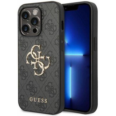 Guess Etui Hardcase 4G Big Metal Logo do iPhone 15 Pro 6,1 cala Szary GUHCP15L4GMGGR