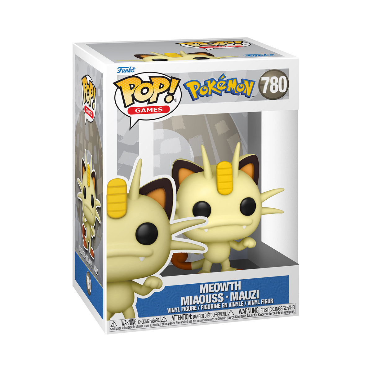 Funko POP!, figurka kolekcjonerska, Games: Pokemon- Meowth(EMEA)