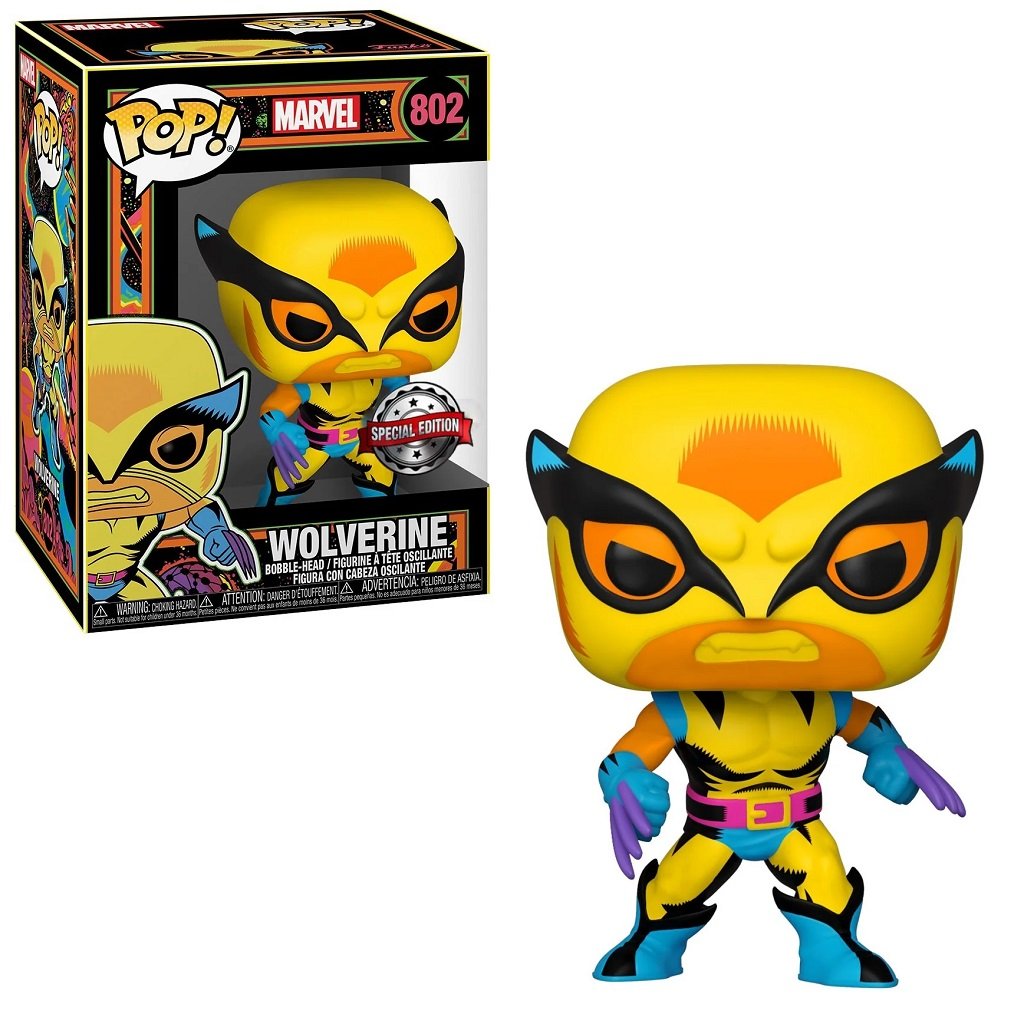 Wolverine - Blacklight -Marvel - Funko POP #802